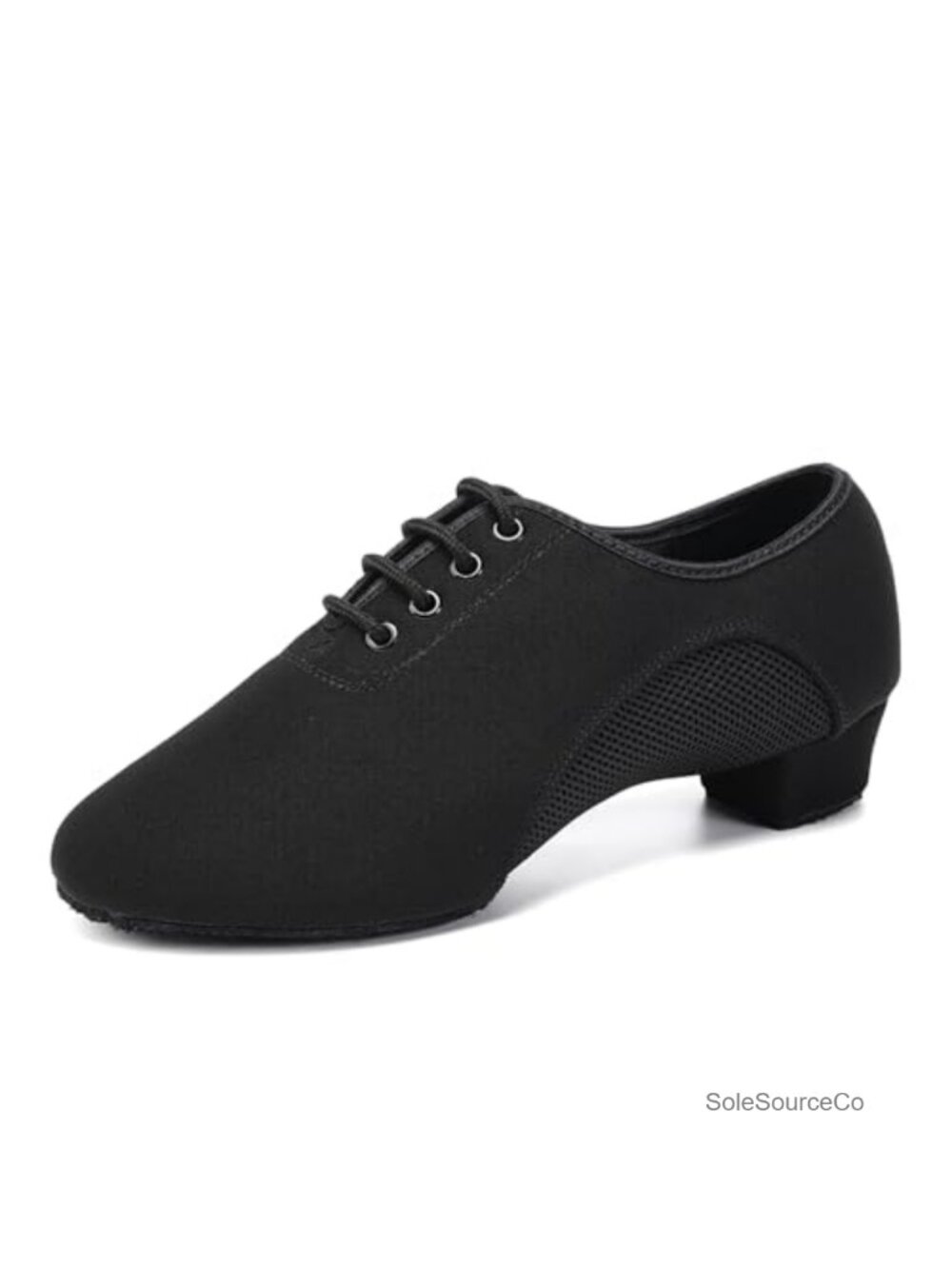 Ballroom Dance Practice Shoes Low Heel Split Sole Oxford Lace-Up
